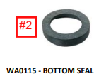 WA0115- Bottom Seal, Type D&S Coupler